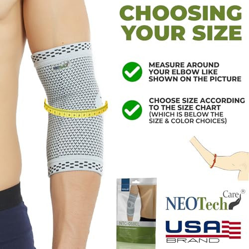 Neotech Care könyökvédő - bambusz szálas 3D szövésű kötött anyag - rugalmas és