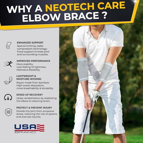 Neotech Care könyökvédő - bambusz szálas 3D szövésű kötött anyag - rugalmas és