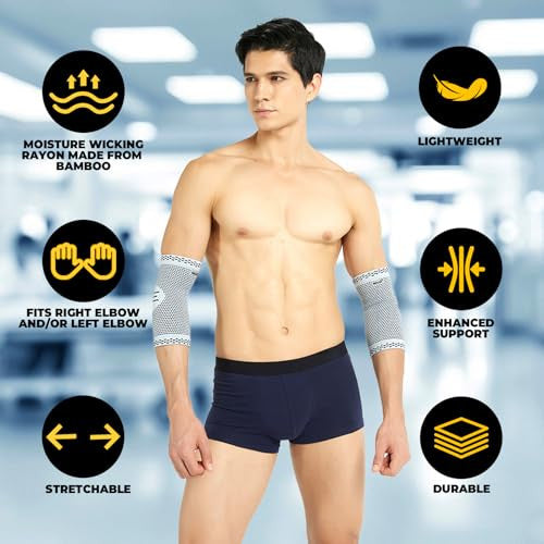Neotech Care könyökvédő - bambusz szálas 3D szövésű kötött anyag - rugalmas és