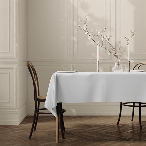 Home Direct extra nagy téglalap alakú textil asztalterítő 150x300cm, fehér