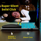 Anmck vezeték nélküli csendes egér, USB laptop PC-hez, újratölthető vékony egér 10m