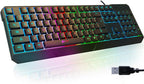 KLIM Chroma Wired - vezetékes gamer billentyűzet fekete