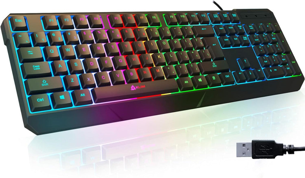 KLIM Chroma Wired - vezetékes gamer billentyűzet fekete