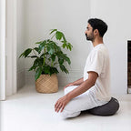 basaho CRESCENT meditációs párna | organikus pamut | hajdina töltet | levehető