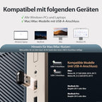 iClever 2.4G alumínium vezeték nélküli billentyűzet és egér szett fekete