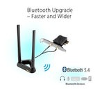 ASUS PCE-BE92BT Wi-Fi adapter, tri-band, Wi-Fi 7, Bluetooth 5.4, OFDMA, multi-link