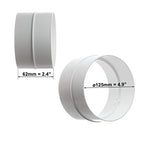 125 mm-es csőcsatlakozó - kerek PVC légcsatorna