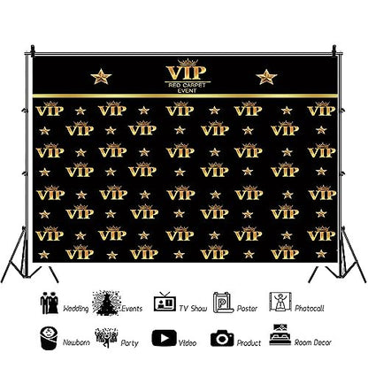 YongFoto 3x2m vinyl fotóháttér VIP háttér vörös szőnyeg esemény korona csillagok