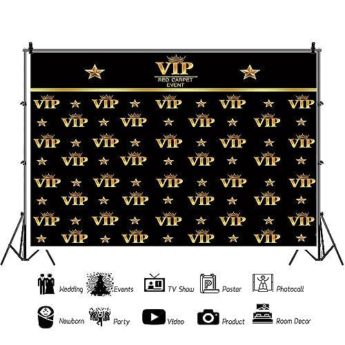 YongFoto 3x2m vinyl fotóháttér VIP háttér vörös szőnyeg esemény korona csillagok