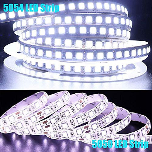 XUNATA LED szalag 5M, SMD 5054, fehér, IP65, öntapadós fehér
