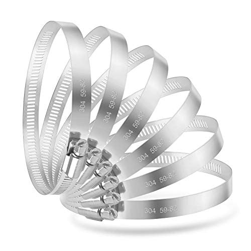 MIAHART 6 inch tömlőbilincs 304 rozsdamentes acél csőbilincs állítható 141mm-165mm 6