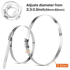 MIAHART 6 inch tömlőbilincs 304 rozsdamentes acél csőbilincs állítható 141mm-165mm 6