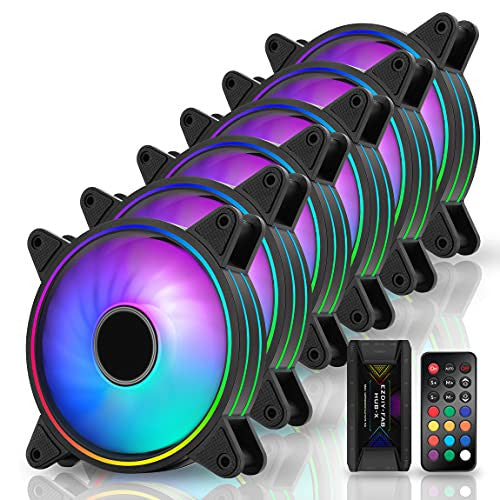 EZDIY-FAB Moonlight RGB házventilátor 120 mm ventilátor hub X és távirányító, alaplap