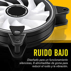 EZDIY-FAB Moonlight RGB házventilátor 120 mm ventilátor hub X és távirányító, alaplap