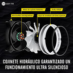 EZDIY-FAB Moonlight RGB házventilátor 120 mm ventilátor hub X és távirányító, alaplap