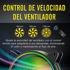 EZDIY-FAB Moonlight RGB házventilátor 120 mm ventilátor hub X és távirányító, alaplap