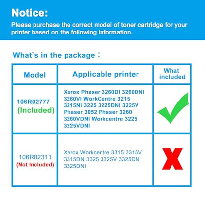 LCL toner kazetta nagy kapacitású fekete 106R02777, Xerox Phaser