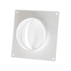 Átmérő 125 mm fali karima visszacsapó szeleppel, kerek szellőzőcső