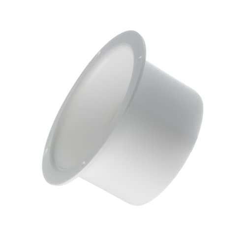 100 mm / 4 hüvelykes egyenes csőcsatlakozó - fali karima - kerek PVC csövezés -