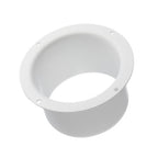 100 mm / 4 hüvelykes egyenes csőcsatlakozó - fali karima - kerek PVC csövezés -