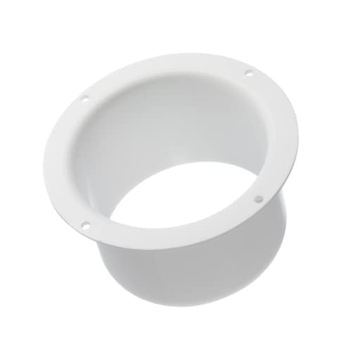 100 mm / 4 hüvelykes egyenes csőcsatlakozó - fali karima - kerek PVC csövezés -