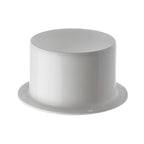 100 mm / 4 hüvelykes egyenes csőcsatlakozó - fali karima - kerek PVC csövezés -