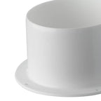 100 mm / 4 hüvelykes egyenes csőcsatlakozó - fali karima - kerek PVC csövezés -