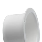 100 mm / 4 hüvelykes egyenes csőcsatlakozó - fali karima - kerek PVC csövezés -