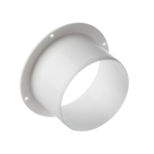 100 mm / 4 hüvelykes egyenes csőcsatlakozó - fali karima - kerek PVC csövezés -