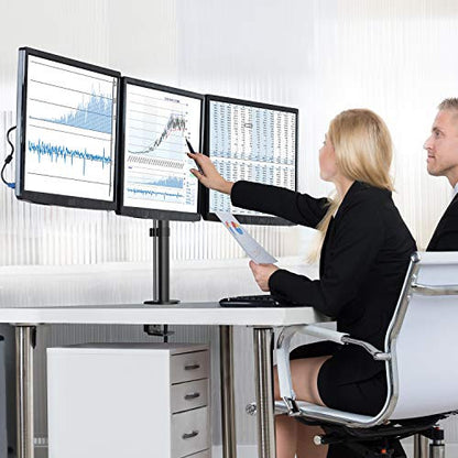 HUANUO 3-képernyős monitorállvány 3x 13-24", 10 kg, könnyen telepíthető