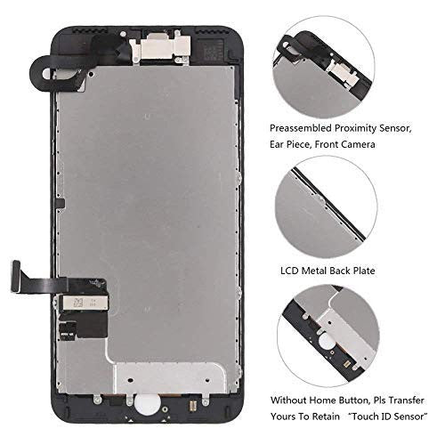 Hoonyer iPhone 8 kijelző fekete, teljes összeszerelés LCD digitalizáló képernyő csere