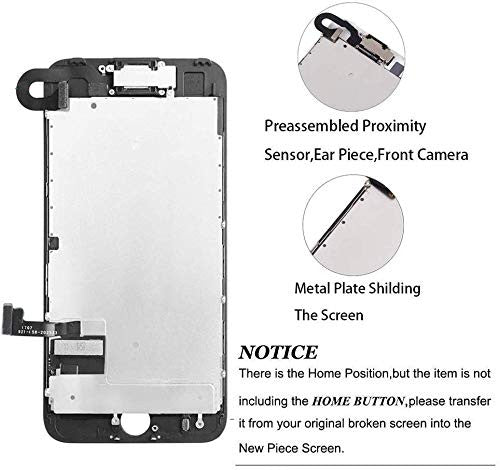 Hoonyer iPhone 8 kijelző fekete, teljes összeszerelés LCD digitalizáló képernyő csere