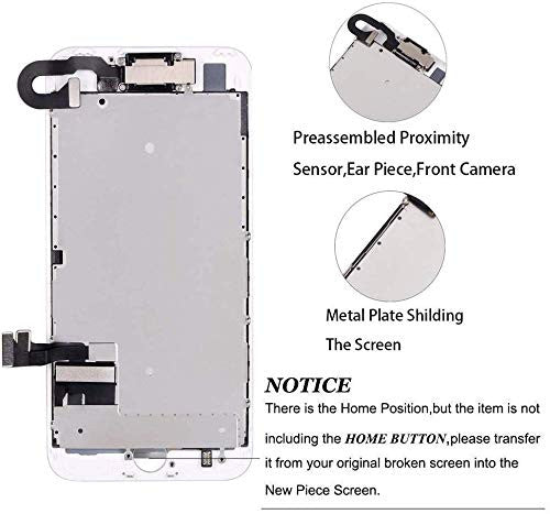 Hoonyer iPhone 8 kijelző teljes összeszerelés, fehér