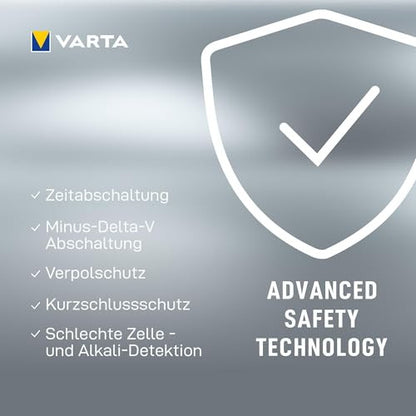 VARTA Multi Charger +, akkumulátortöltő AA/AAA/9V, egyedi töltés, hibás cellák