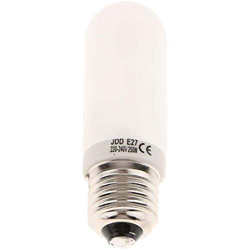 POFET 2 darab JDD típusú 250W 220-240V E27 standard Edison menetes matt halogén izzó