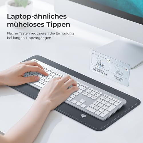 iClever GK08 vezeték nélküli billentyűzet és egér 2.4G ultraslim, újratölthető
