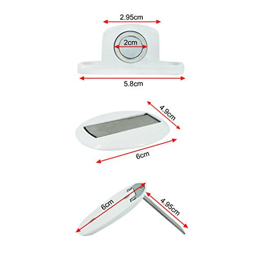 Door Stopper mágneses ajtóütköző fúrás nélkül rozsdamentes acél