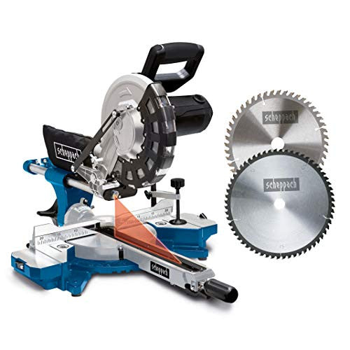 Scheppach HM254 gérvágó fűrész lágyindítással és lézerrel 2000 W, 255 mm fűrészlap