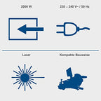 Scheppach HM254 gérvágó fűrész lágyindítással és lézerrel 2000 W, 255 mm fűrészlap