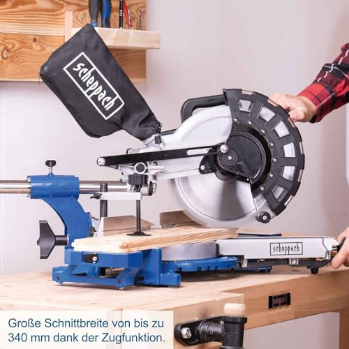Scheppach HM254 gérvágó fűrész lágyindítással és lézerrel 2000 W, 255 mm fűrészlap