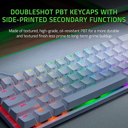 Razer Huntsman Mini gaming billentyűzet lineáris optikai piros kapcsoló fehér