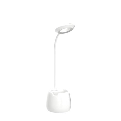 LED asztali lámpa éjszakai fénnyel, USB újratölthető olvasólámpa, 4 szemkímélő mód