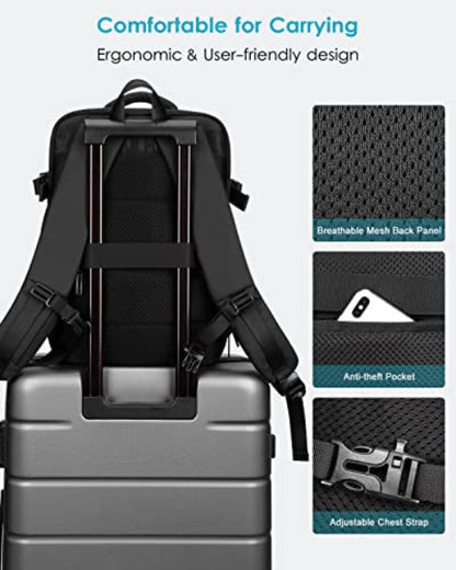HOMIEE utazó hátizsák 30L-40L, vízálló, 15.6" laptop