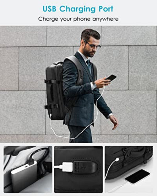 HOMIEE utazó hátizsák 30L-40L, vízálló, 15.6" laptop