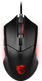 MSI Clutch GM08 vezetékes optikai gamer egér 4200 DPI, piros LED