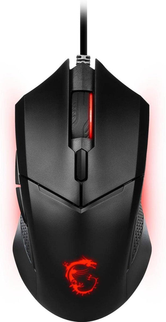 MSI Clutch GM08 vezetékes optikai gamer egér 4200 DPI, piros LED