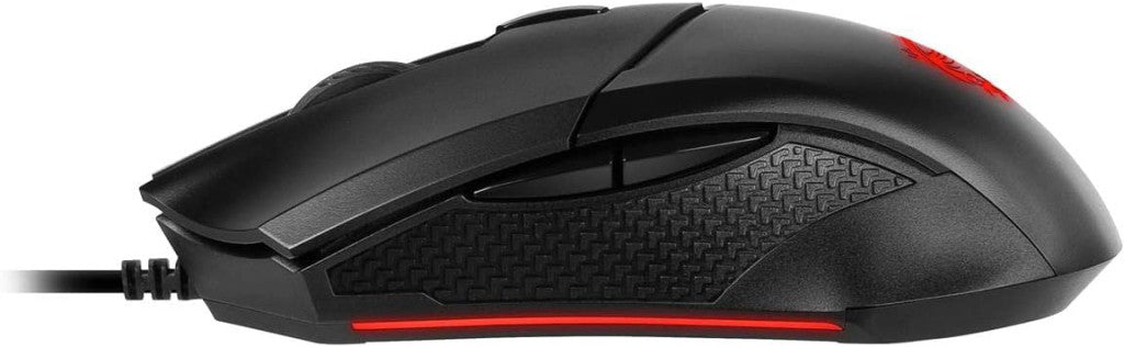 MSI Clutch GM08 vezetékes optikai gamer egér 4200 DPI, piros LED