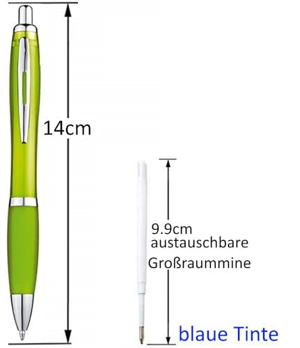 [10 színű ergonomikus golyóstoll készlet csúszásmentes fogórész visszahúzható - outlet termék