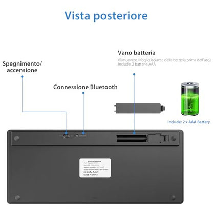 BCASE Samsung/iPad Bluetooth billentyűzet olasz kiosztás