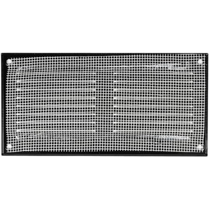 Vent Systems 20x10cm légbeömlő fedél - fekete - fém légbeömlő rács beépített